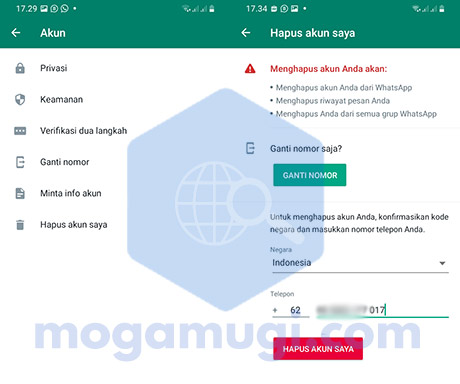 Cara Menghapus Akun WhatsApp Permanen