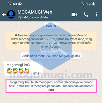 Efek Ganti Nomor WhatsApp
