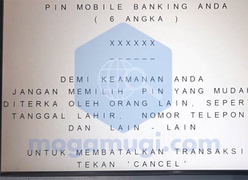 Buat PIN mBCA di ATM