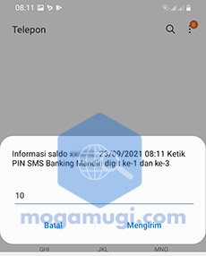 Masukan PIN SMS