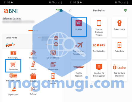 Cara Top Up LinkAja Lewat BNI Mobile M Banking