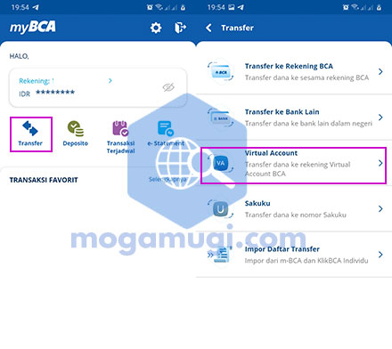 MyBCA Virtual Account Linkaja