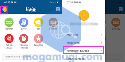 Livin by mandiri Pengaturan