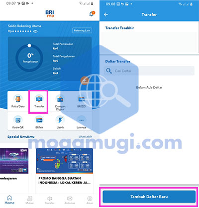 Cara Transfer Dari BRI ke BSI Lewat BRImo