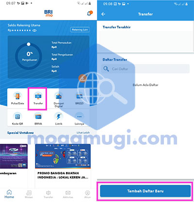 Cara Transfer Dari BRI ke BSI Lewat BRImo