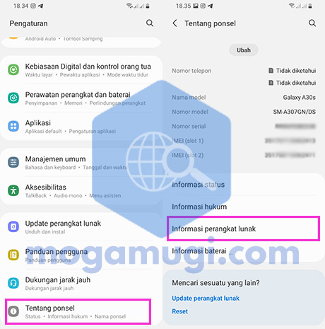 Aktifkan Mode Pengembang dan USB Debugging