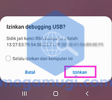 Izinkan debugging USB