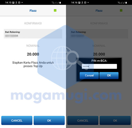 Cara Isi Saldo Flazz BCA di HP Android via BCA Mobile