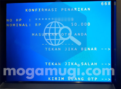 Masukan OTP Mobile Tunai