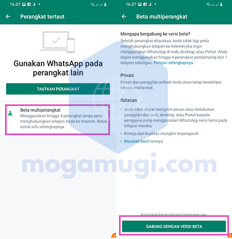 WhatsApp Beta Multiperangkat