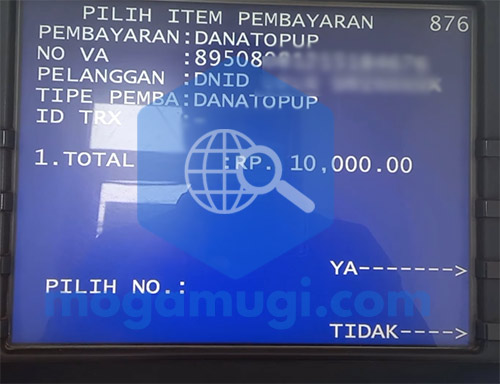 Cara Top Up DANA Lewat ATM Mandiri