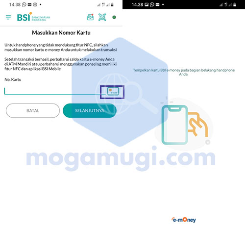 Cara Isi E-Money Mandiri Lewat BSI Mobile