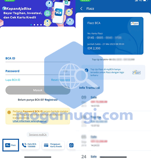 Cek Saldo Flazz BCA di iPhone Dengan myBCA