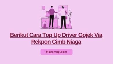 Cara Top Up Driver Gojek Via Rekpon Cimb Niaga