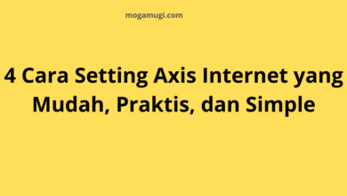 Cara Setting Axis Internet