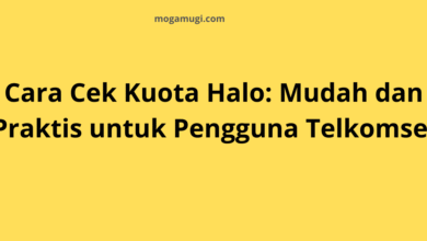 Cara Cek Kuota Halo: Mudah dan Praktis untuk Pengguna Telkomsel