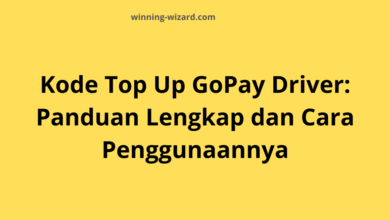 Kode Top Up GoPay Driver: Panduan dan Cara Penggunaannya