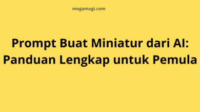 prompt buat miniatur dari ai