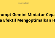 prompt gemini miniatur cepat