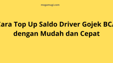 Cara Top Up Saldo Driver Gojek BCA dengan Mudah dan Cepat