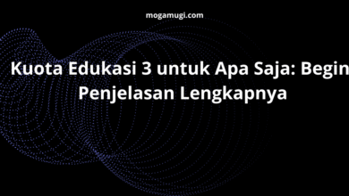 Kuota Edukasi 3 untuk Apa Saja: Begini Penjelasan Lengkapnya