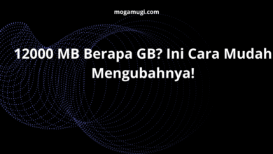 12000 MB Berapa GB? Ini Cara Mudah Mengubahnya!