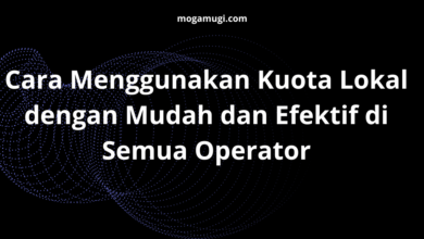 Cara Menggunakan Kuota Lokal dengan Mudah dan Efektif di Semua Operator