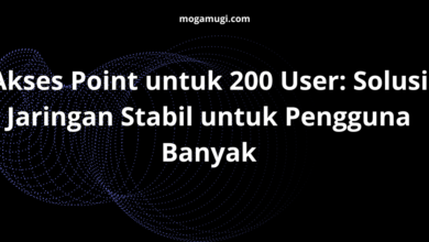 Akses Point untuk 200 User: Solusi Jaringan Stabil untuk Pengguna Banyak