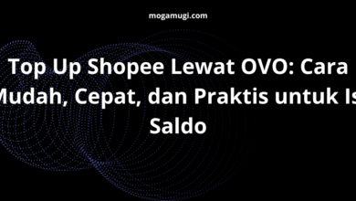 Top Up Shopee Lewat OVO: Cara Mudah, Cepat, dan Praktis untuk Isi Saldo